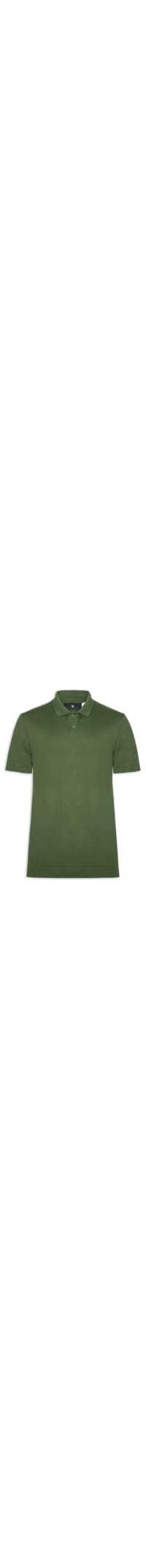 Polo Tricot Manga Curta Masculina Basic - Verde