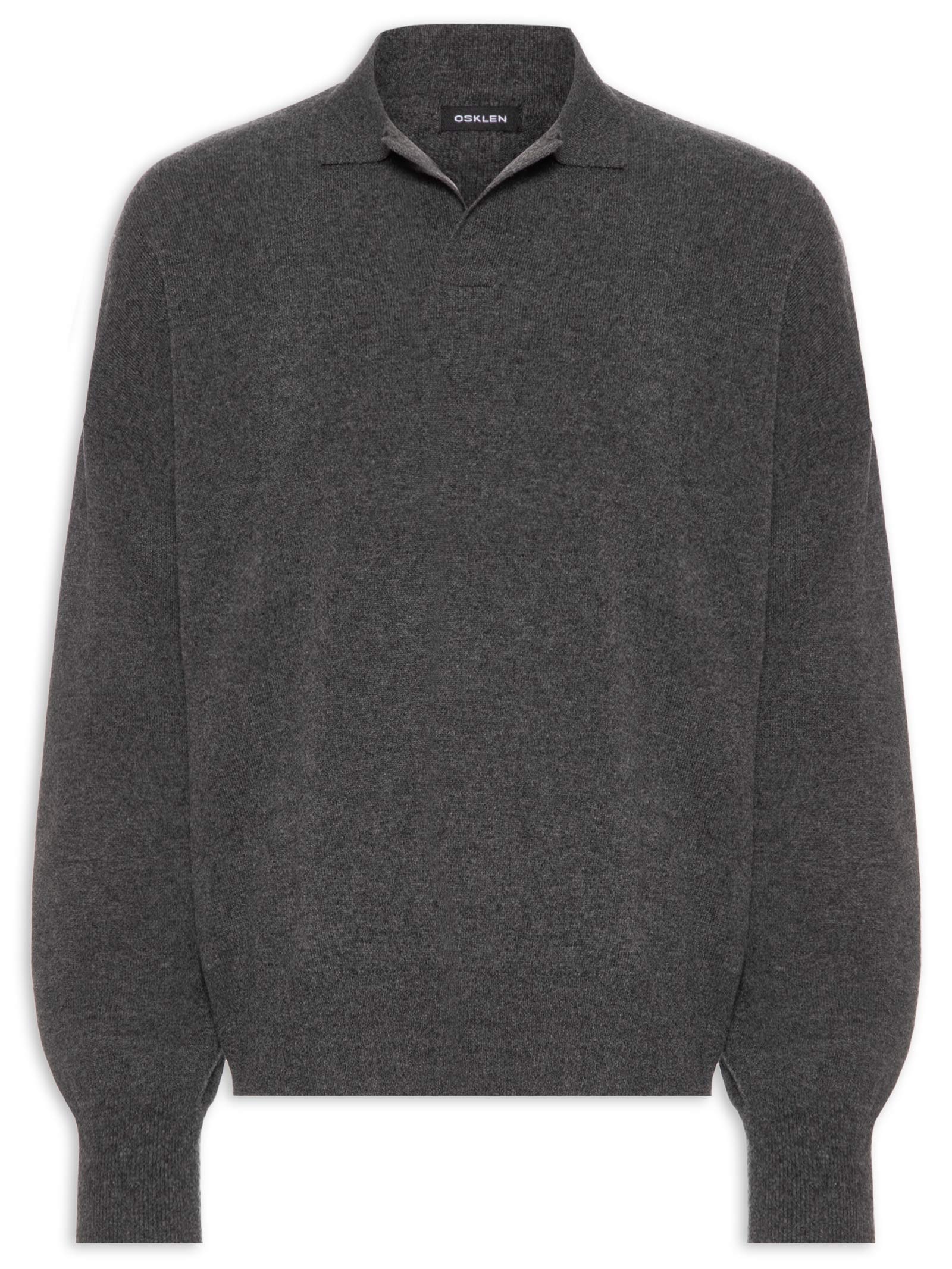 Polo Tricot Over Cashmere Masculina – Cinza Osklen