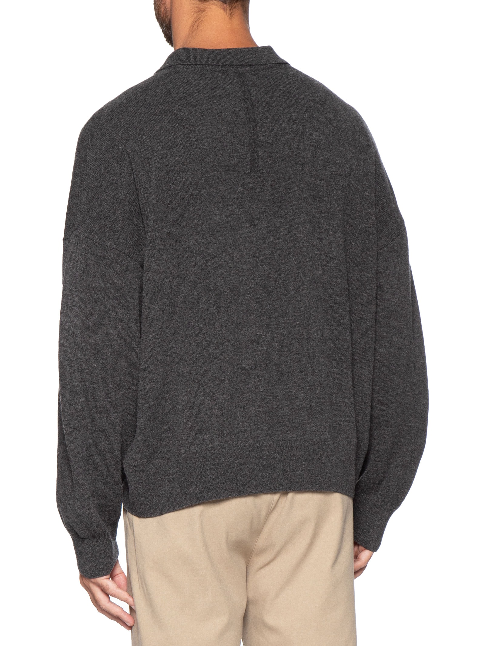 Polo Tricot Over Cashmere Masculina – Cinza Osklen