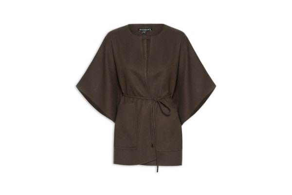 Poncho Feminino Ayo - Marrom
