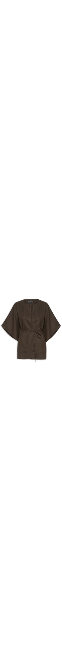 Poncho Feminino Ayo - Marrom