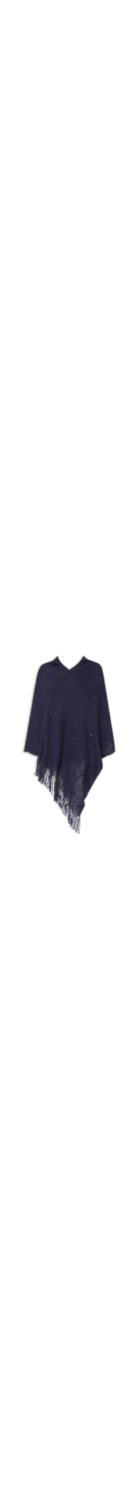 Poncho Feminino Gia Navy - Azul