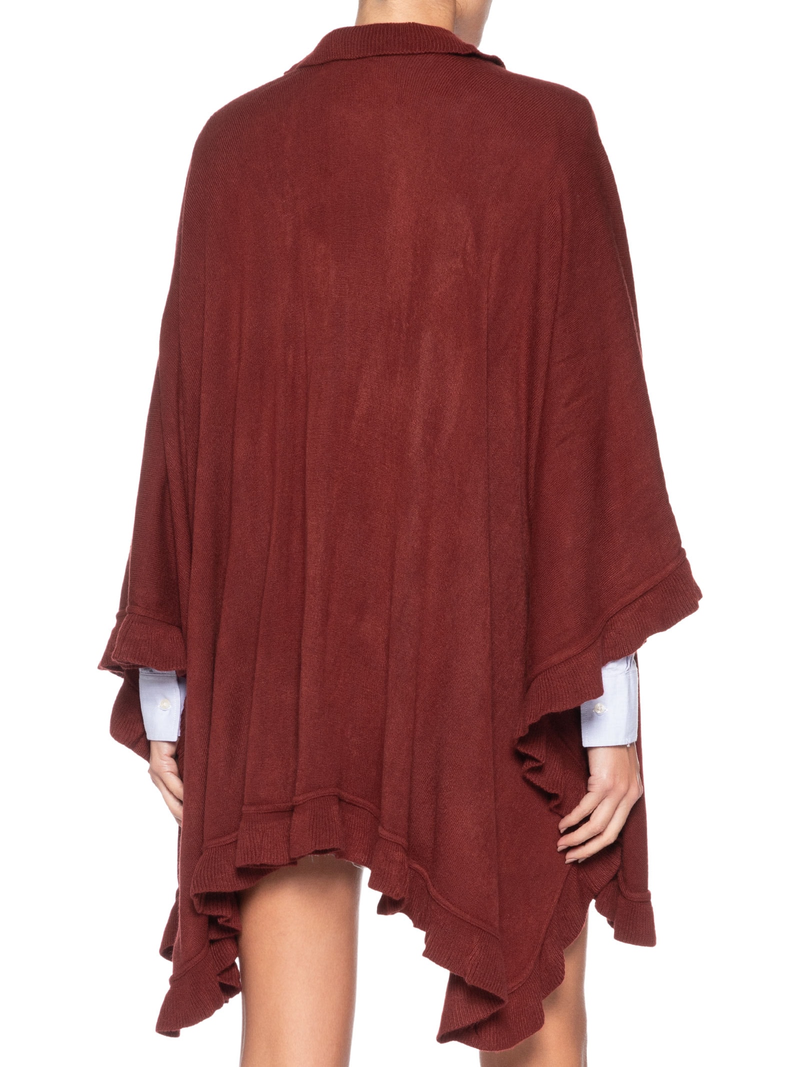 Poncho Feminino Macris Vermelho Le Lis