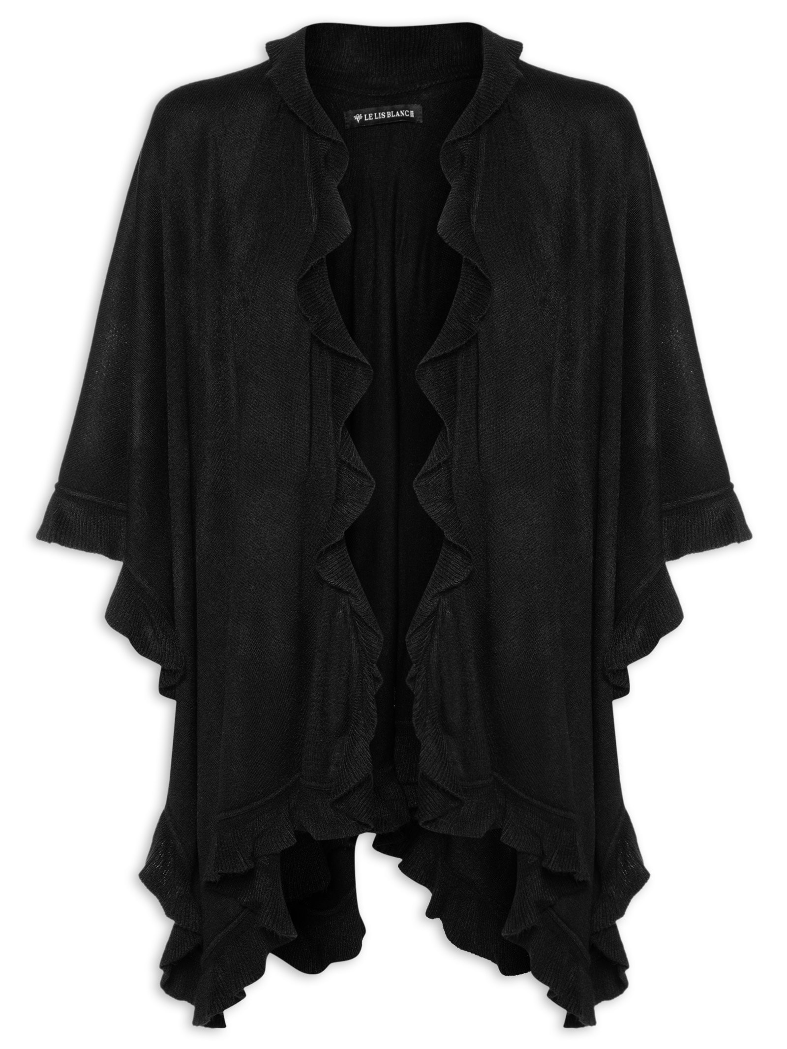 Poncho Feminino Macris – Preto Le Lis
