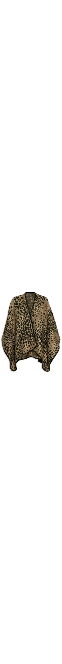 Poncho Feminino Mirela - Animal Print