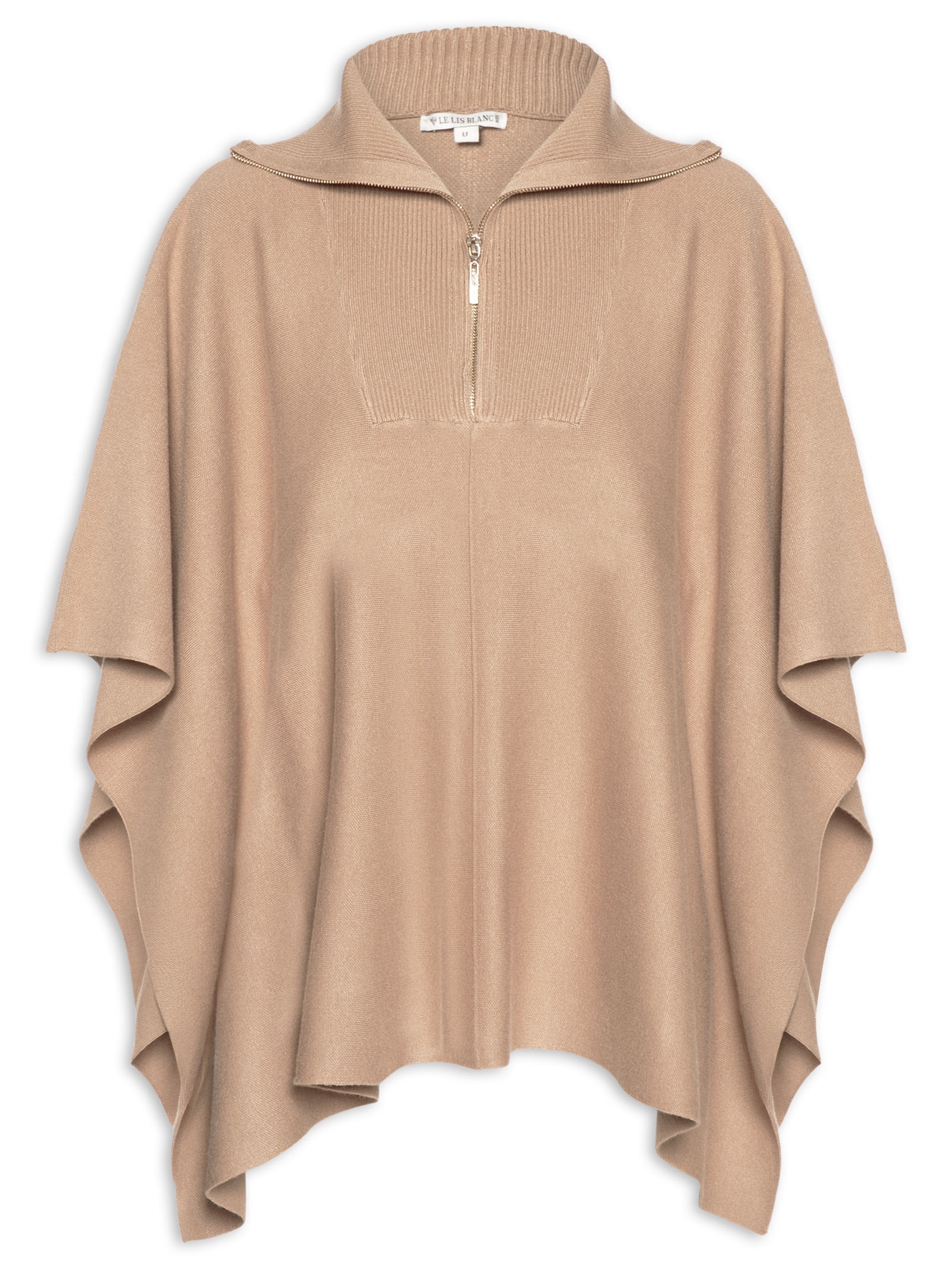 Poncho Feminino Paola Marrom Le Lis