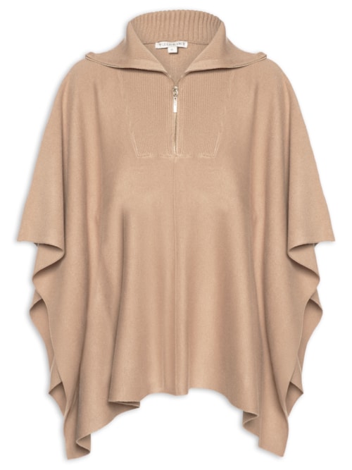 Poncho Feminino Paola - Marrom