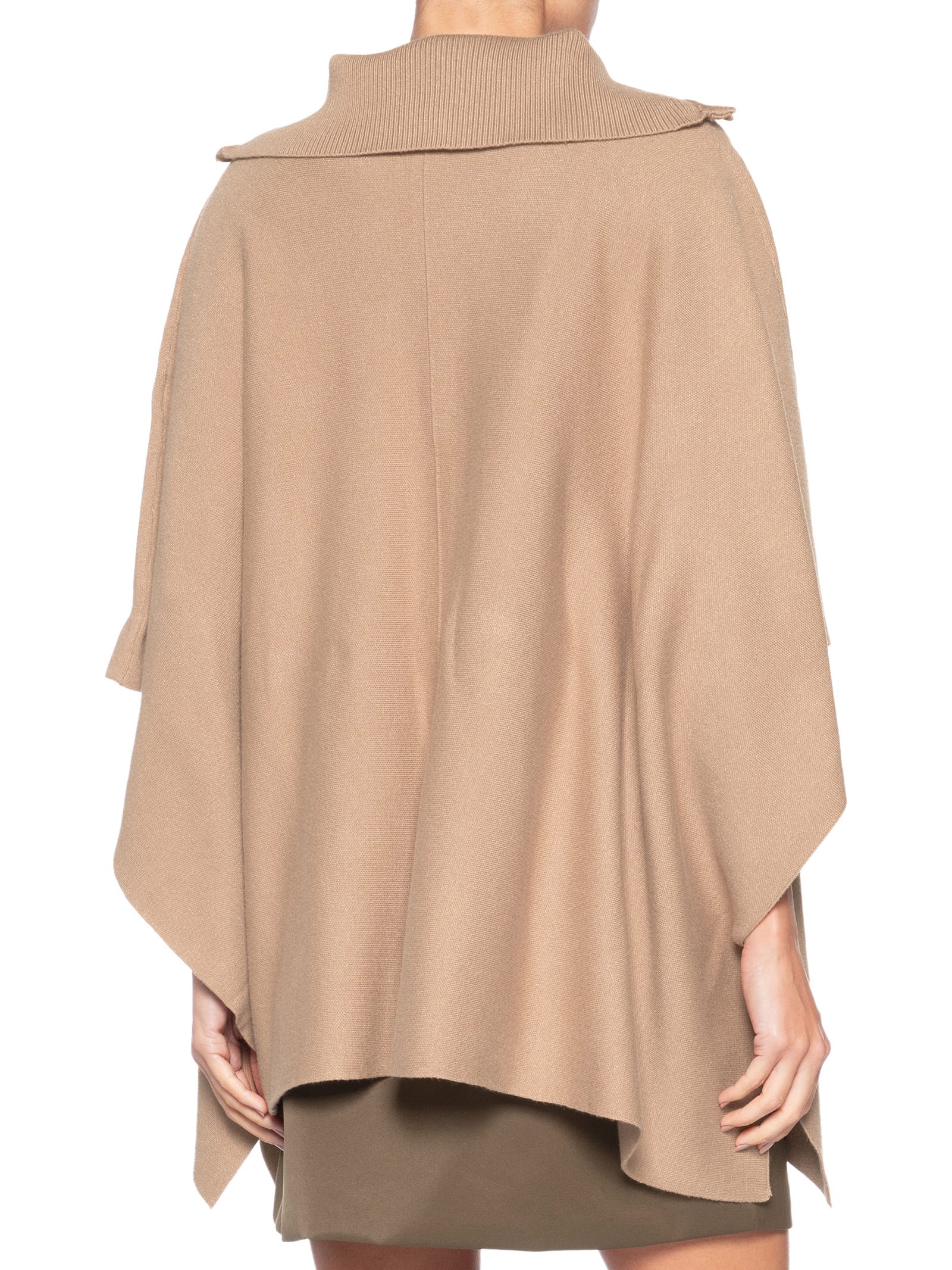 Poncho Feminino Paola Marrom Le Lis
