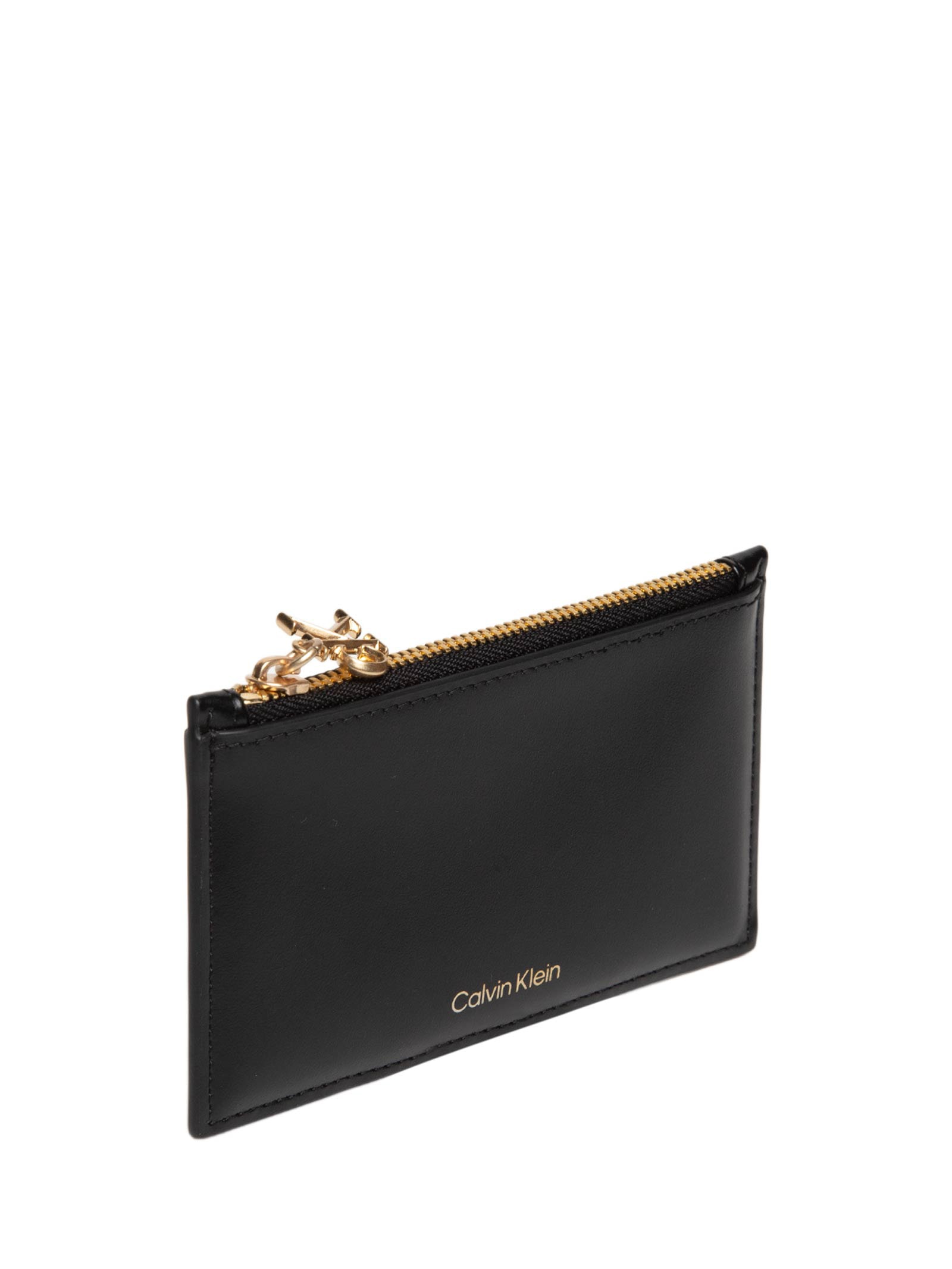 Porta-Cartão Feminino Com Zíper Preto Calvin Klein Jeans