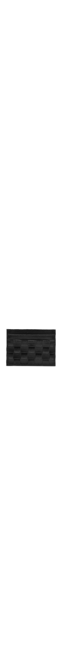 Porta Cartões Feminino Couro Tressê - Preto