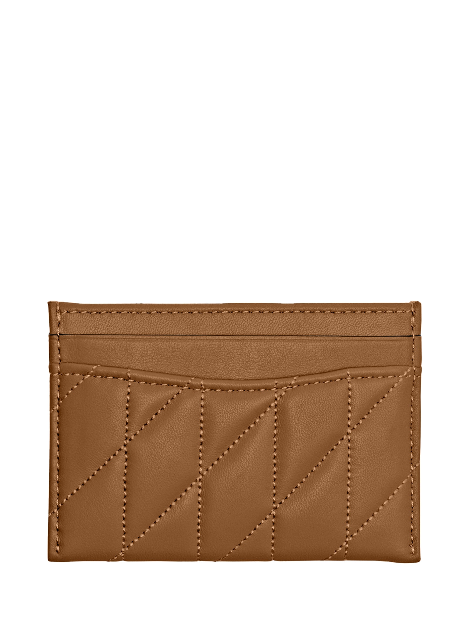 Porta Cartões Feminino Essential Pillow Quilting Marrom Coach