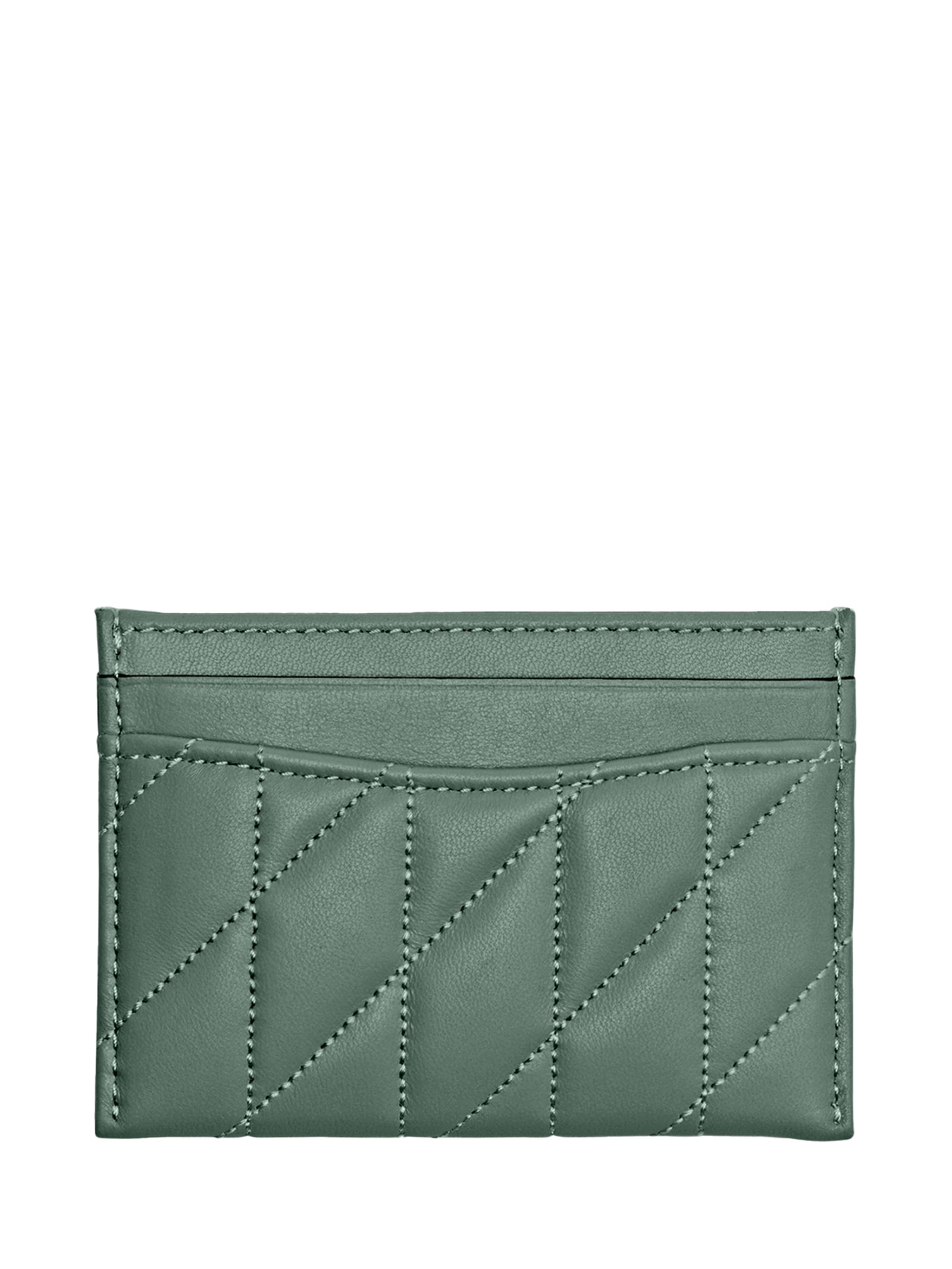 Porta Cartões Feminino Essential Pillow Quilting Verde Coach