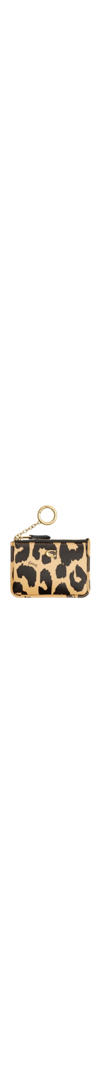 Porta Cartões Feminino Mini Skinny Leopard Print - Animal Print