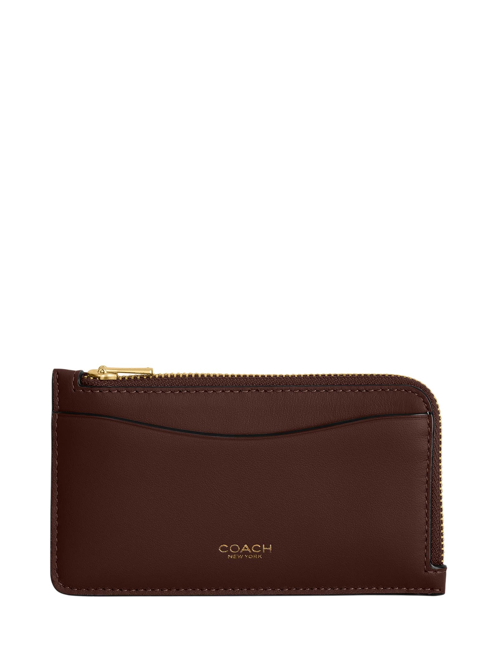 Porta-Cartões Feminino  New York Zip Marrom Coach