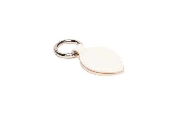 Porta Chapéu Texturizado Em Couro - Off White