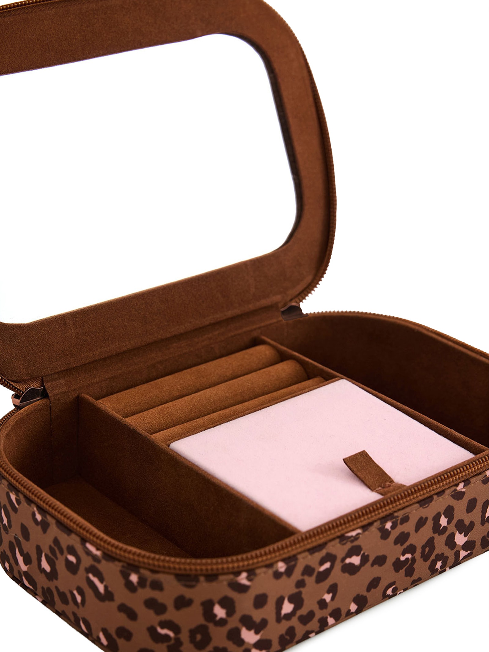 Porta Joia Feminino Onça Bandana Caramelo Animal Print Farm Etc