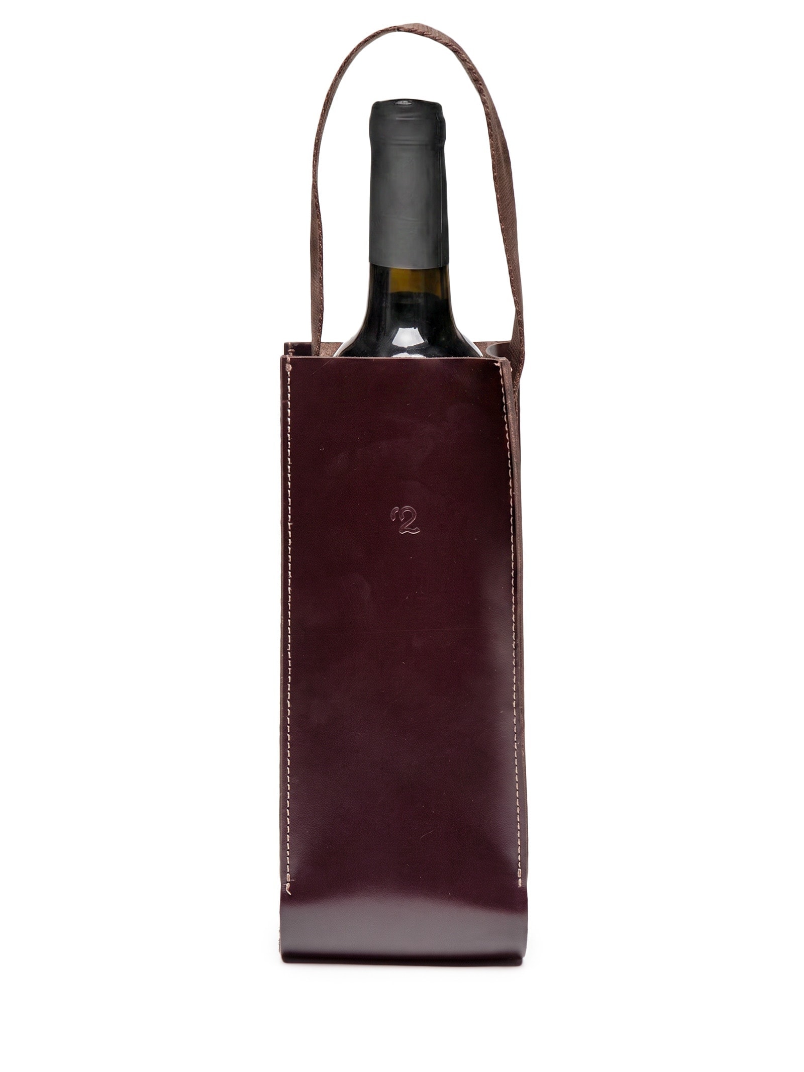 Porta Vinho Ou Espumante Masculino Unitário Em Couro – Marrom '2 Essential