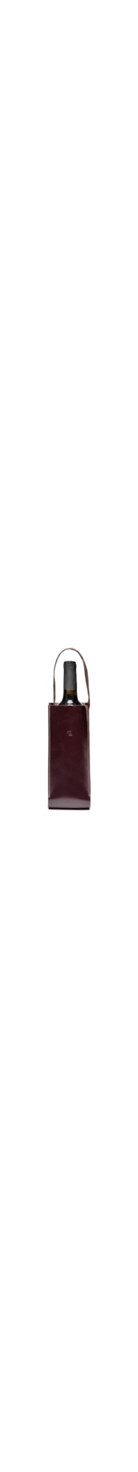 Porta Vinho Ou Espumante Masculino Unitário Em Couro – Marrom