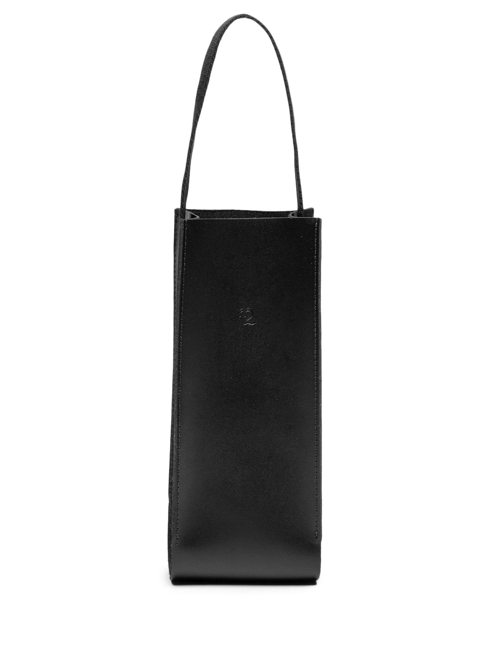 Porta Vinho Ou Espumante Masculino Unitário Em Couro – Preto '2 Essential