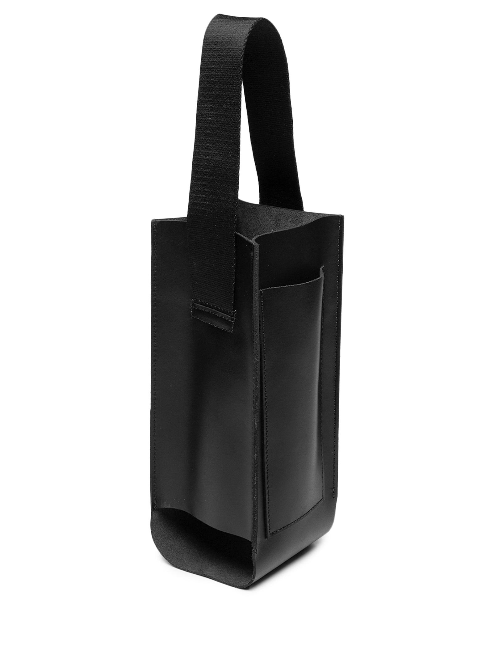 Porta Vinho Ou Espumante Masculino Unitário Em Couro – Preto '2 Essential