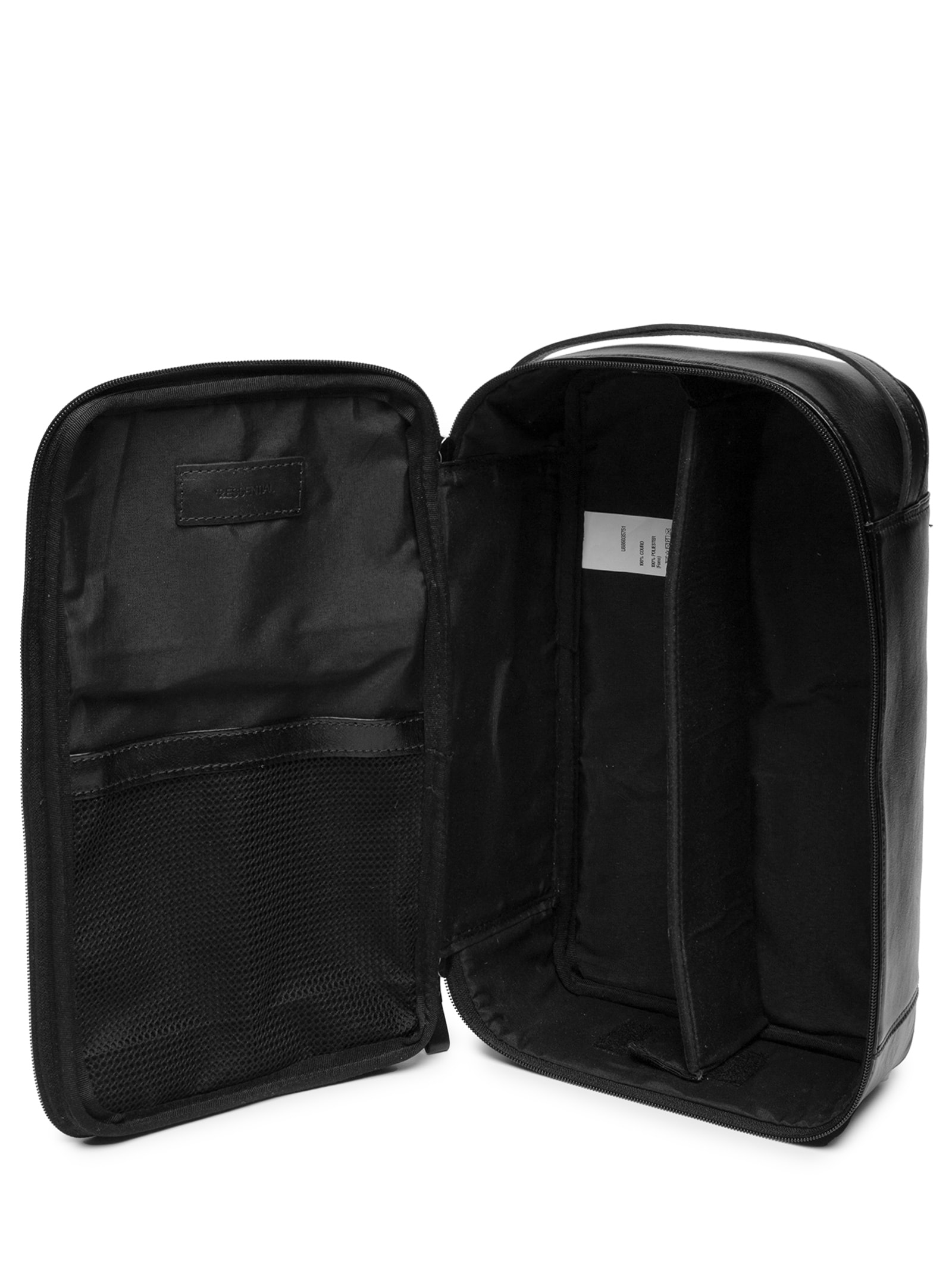 Porta VInhos Em Couro Legítimo Preto '2 Essential