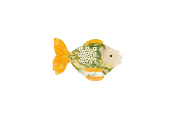 Presilha De Cabelo Peixe - Verde