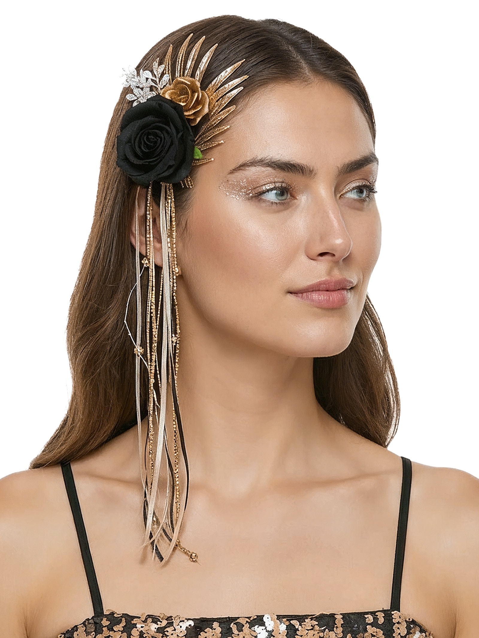 Presilha Feminina Carnaval Rosa Preto Market 33