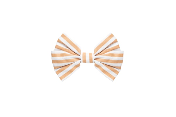 Presilha Laço Listrado - Bege