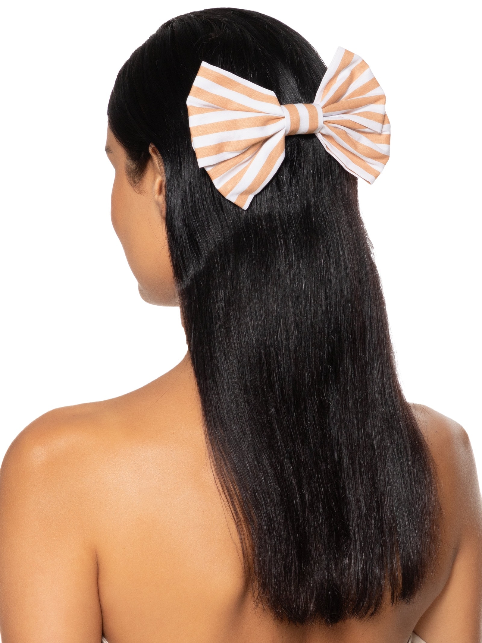 Presilha Laço Listrado Bege Market 33