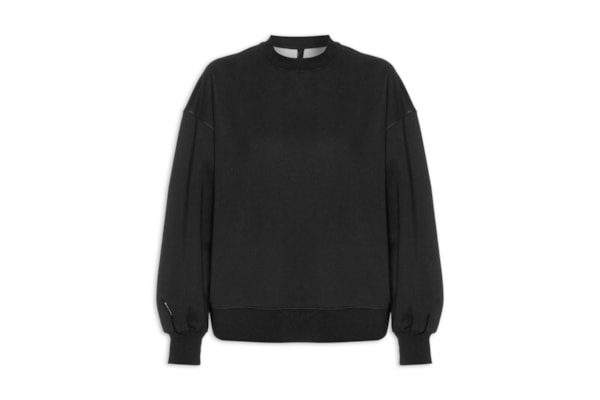Pullover Feminino Double Oversized - Preto