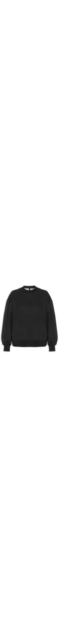 Pullover Feminino Double Oversized - Preto