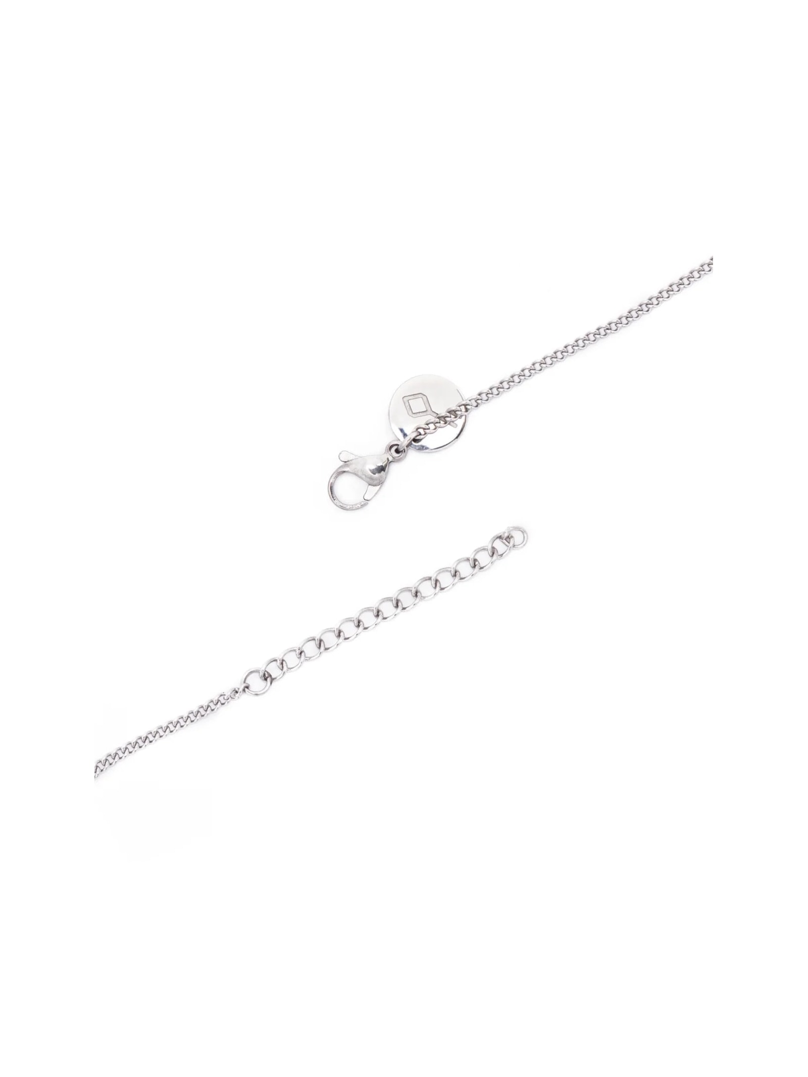 Pulseira Amuleto De Corrente Em Aço Prata Key Design