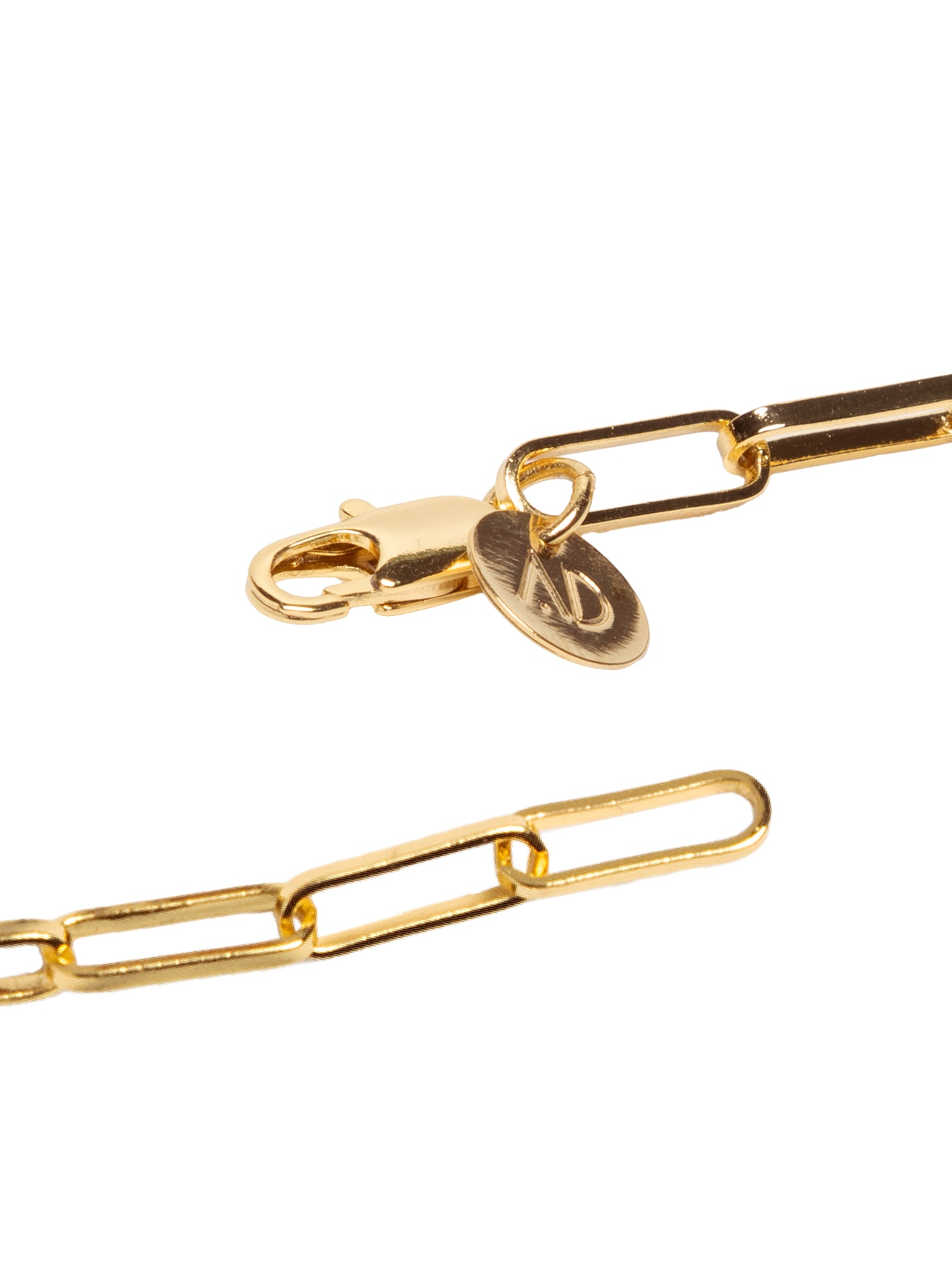 Pulseira Feminina Elos Mini Dourado Andressa Delamuta