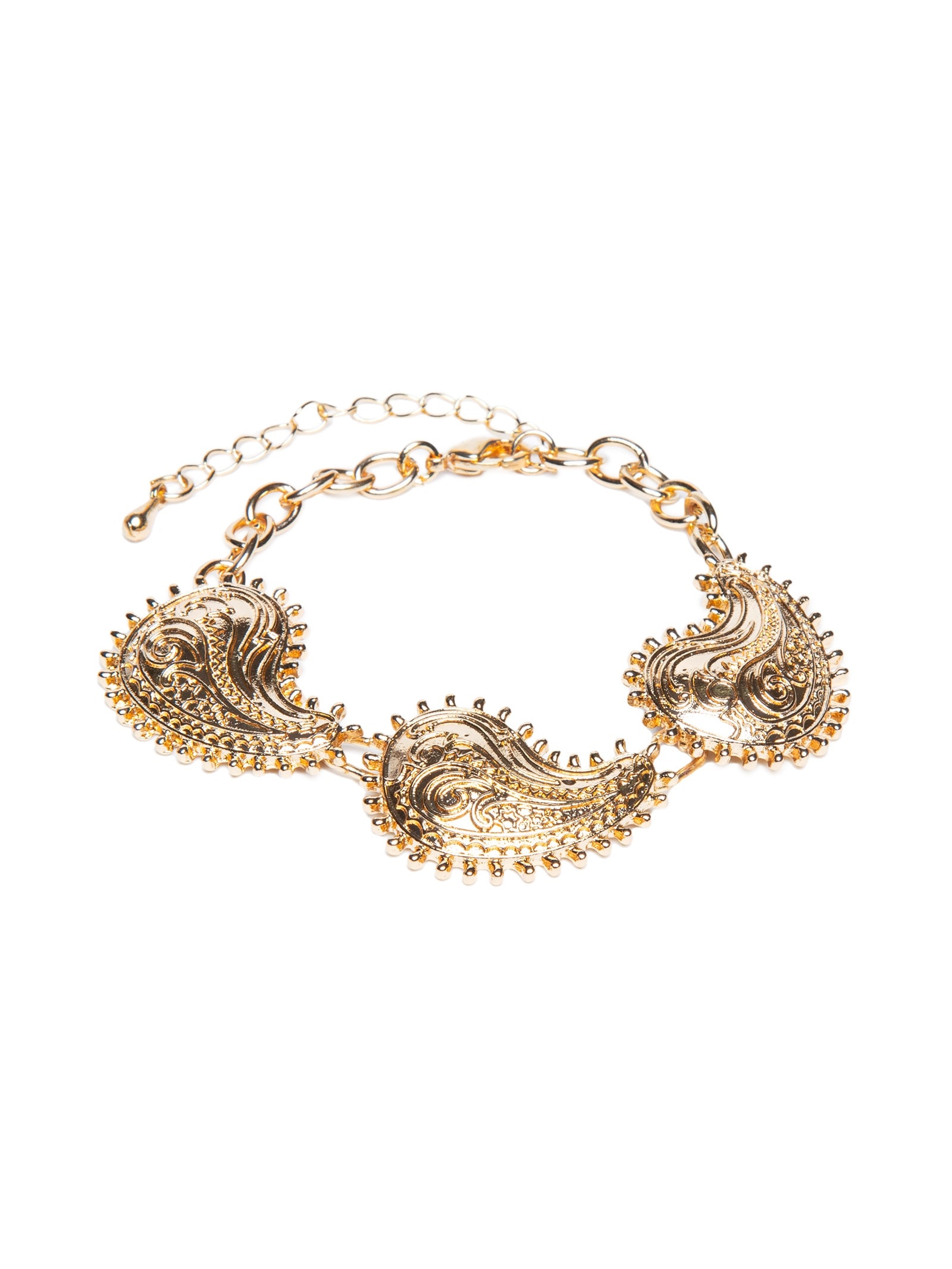 Pulseira Feminina Paisley Dourado Market 33