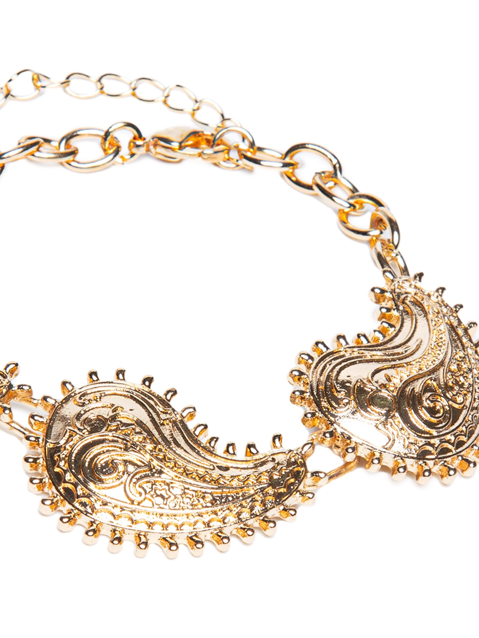 Pulseira Feminina Paisley Dourado Market 33
