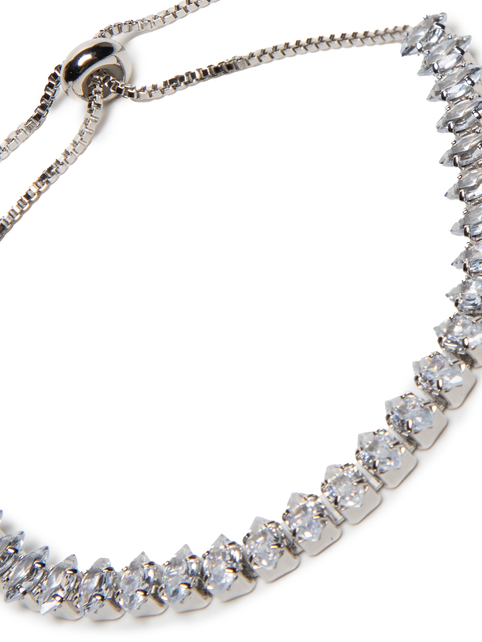 Pulseira Feminina Zircônia Prateado Market 33