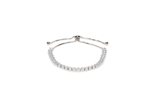 Pulseira Feminina Zircônia - Prateado