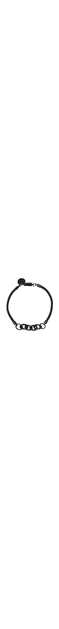 Pulseira Masculina Bucci De Cabo De Aço - Preto