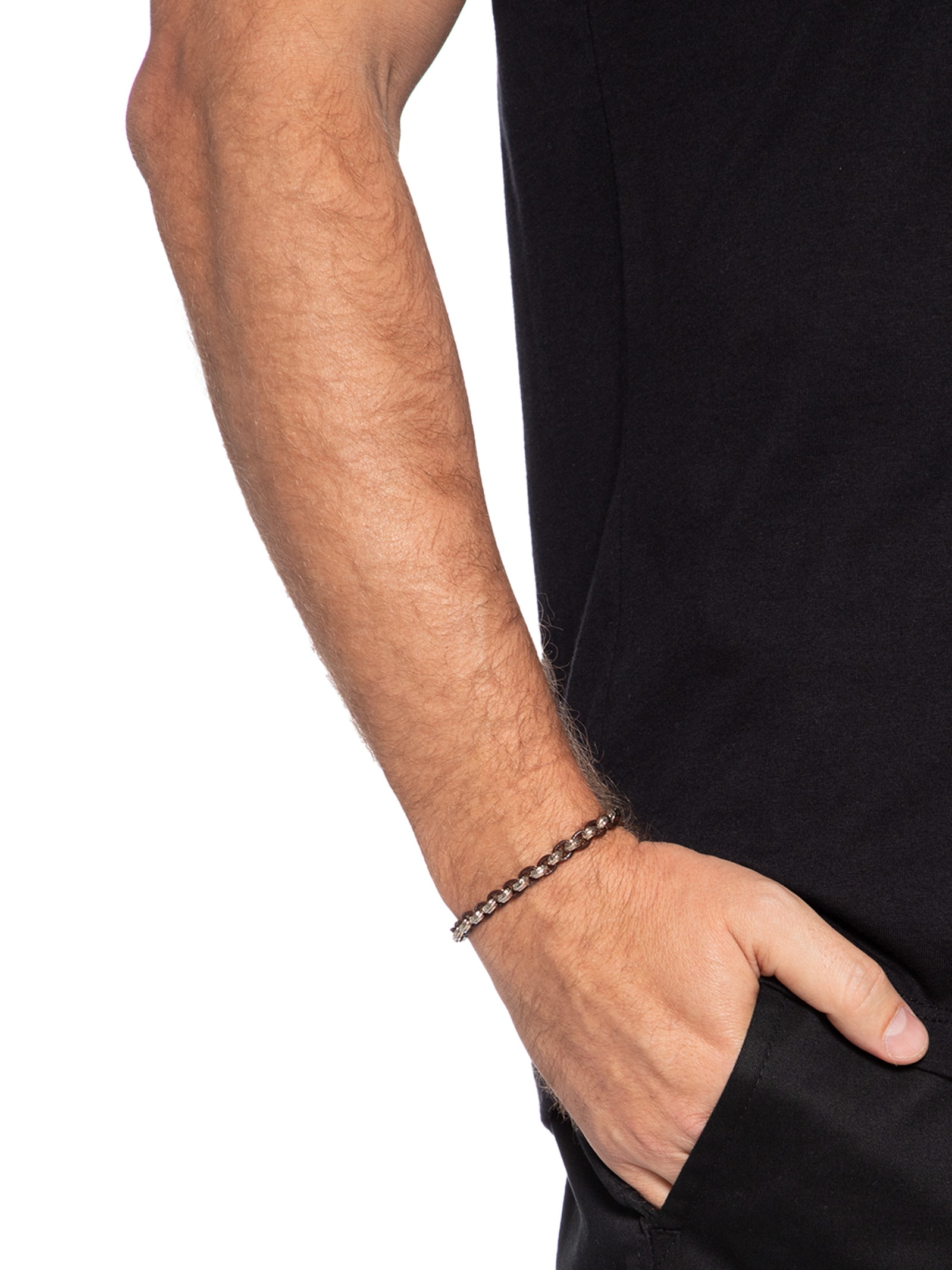 Pulseira Masculina Correia Cinza Sergio K
