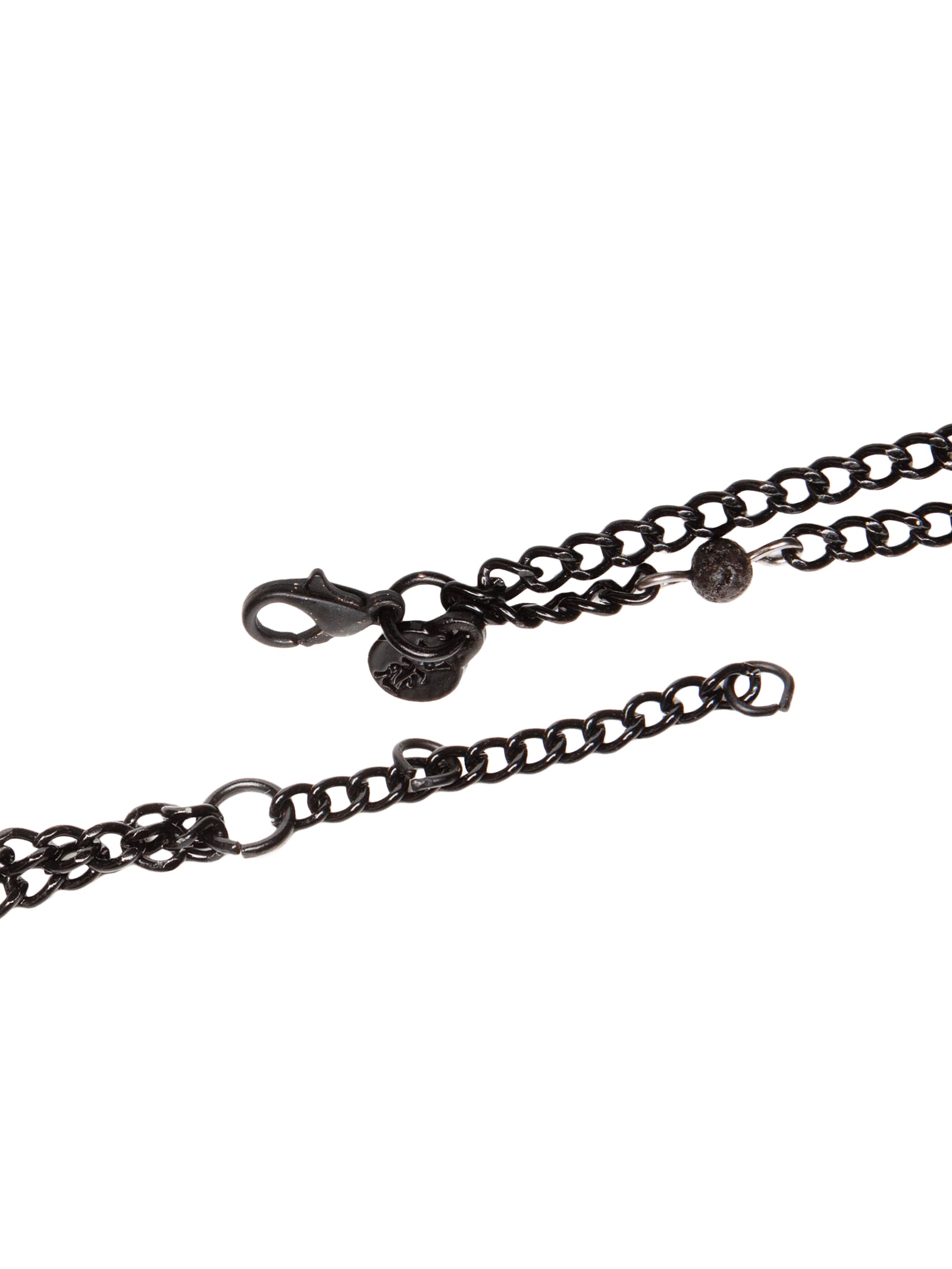 Pulseira Masculina Corrente Dupla Olho Grego Preto Sergio K