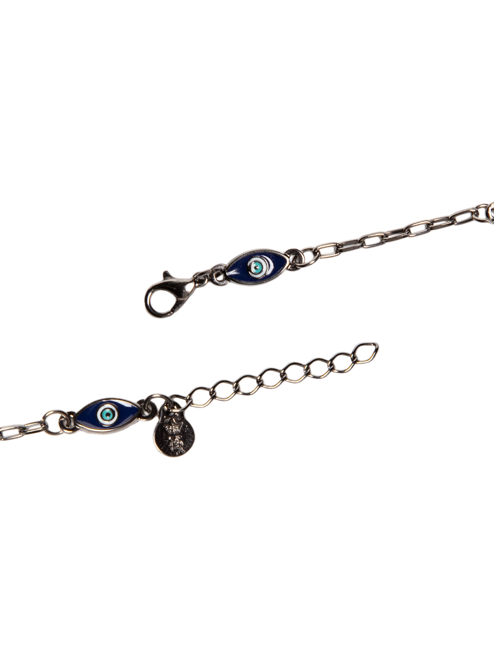 Pulseira Masculina Corrente Olho Grego Cinza Sergio K