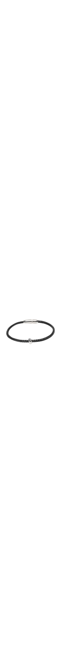 Pulseira Masculina Jet Black Cabo De Aço - Preto