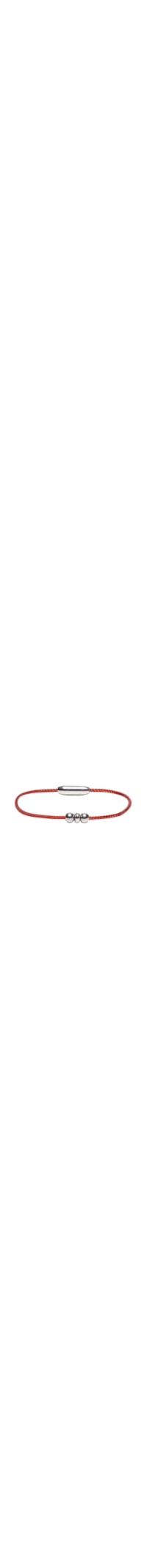 Pulseira Masculina Kromo Slim Fiesta De Cabo De Aço - Vermelha