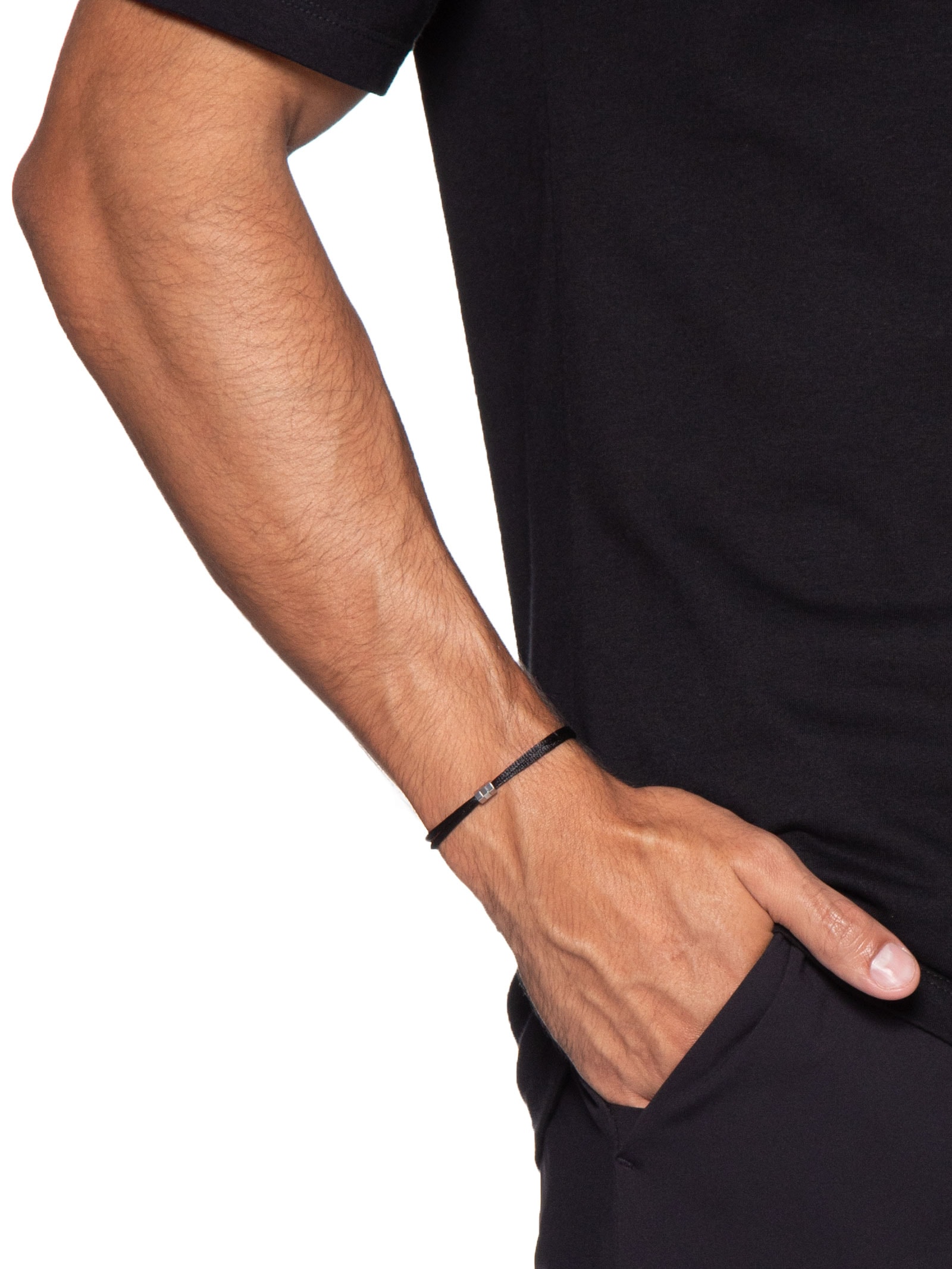 Pulseira Masculina Oasis Preto Key Design