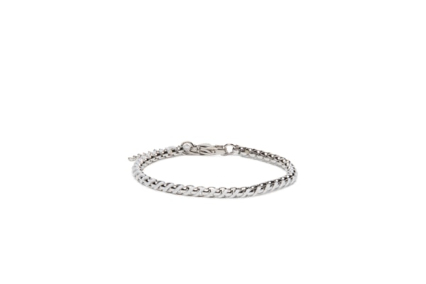 Pulseira Masculina Obama Em Aço - Prateado