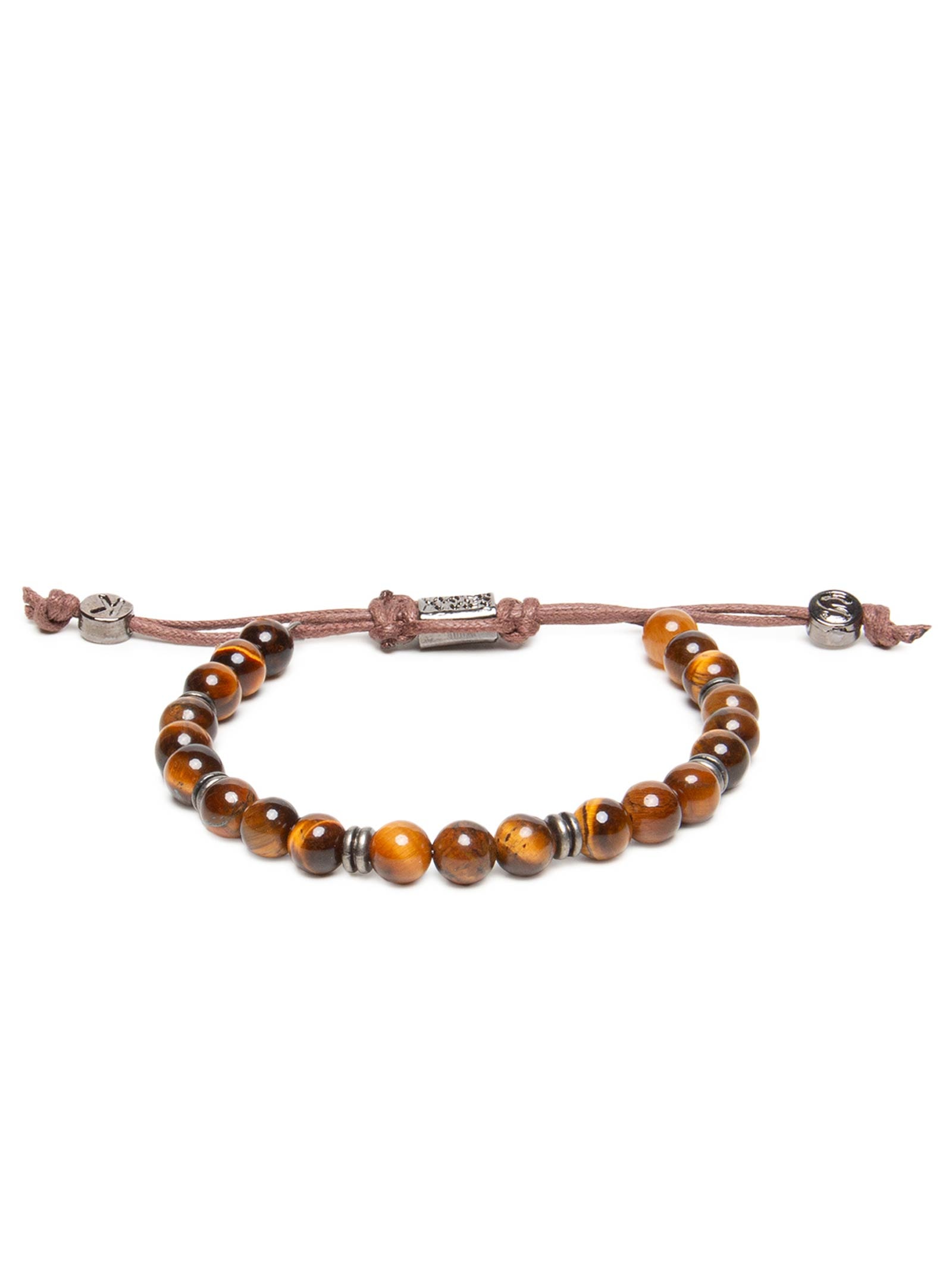 Pulseira Masculina Olho De Tigre Bege Sergio K