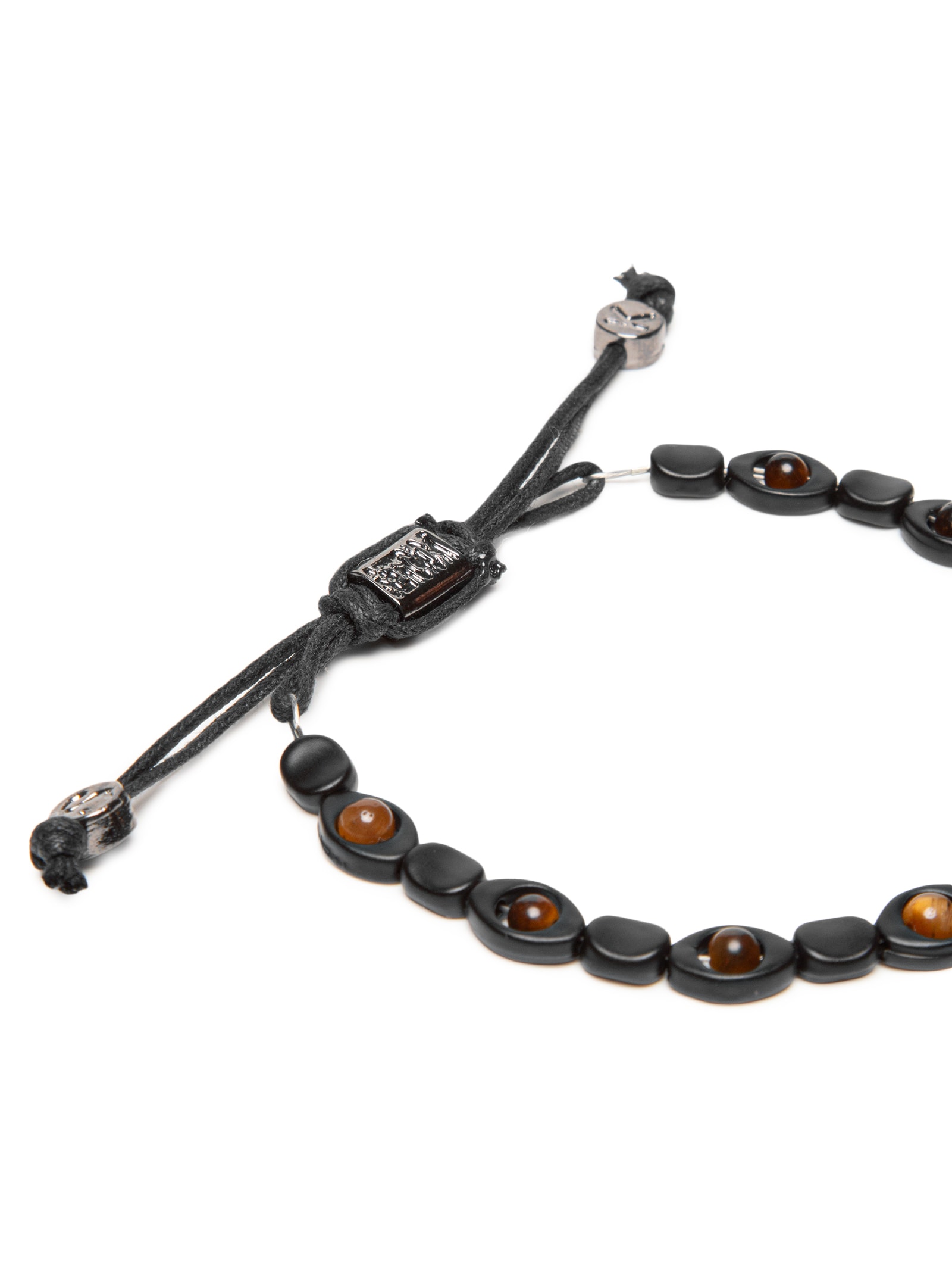 Pulseira Masculina Olho Grego Coin Preto Sergio K
