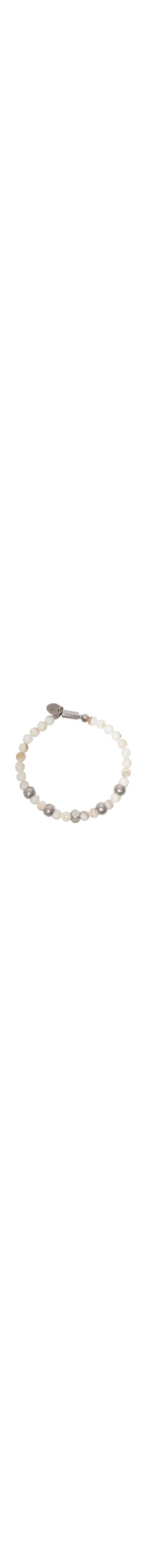 Pulseira Masculina Onfroy De Pérola Natural - Branco