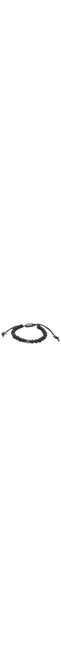Pulseira Masculina Pedra Vulcânica - Preto