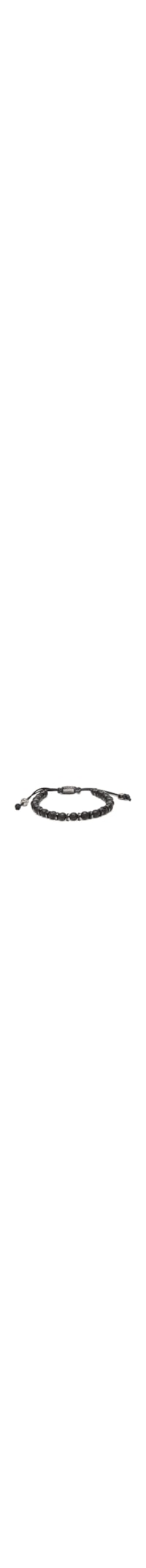 Pulseira Masculina Pedra Vulcânica - Preto